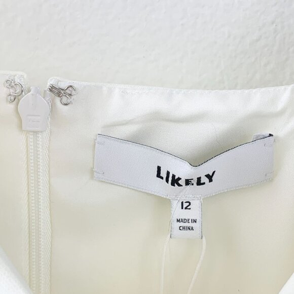 NWT Likely Laverna Ruffle Midi Dress Size 12 - Picture 7 of 9